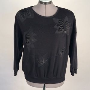 Vintage Embellished Mesh Top